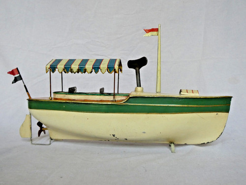 Antikes blech schiff yacht - antikes,
