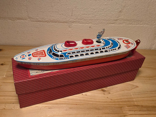 Vintage blechschiff rex - blechschiff, h.s.s.
