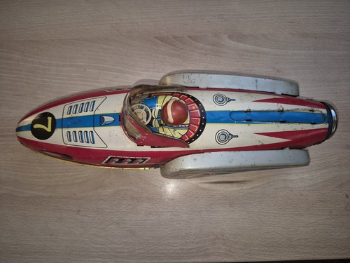 Altes blechspielzeug rennboot - blechspielzeug:,